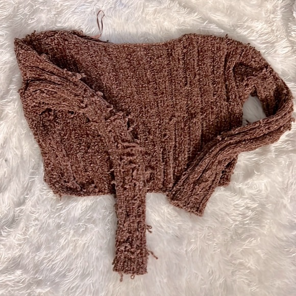 Fashionnova Pink Knit Sweater - Picture 1 of 3